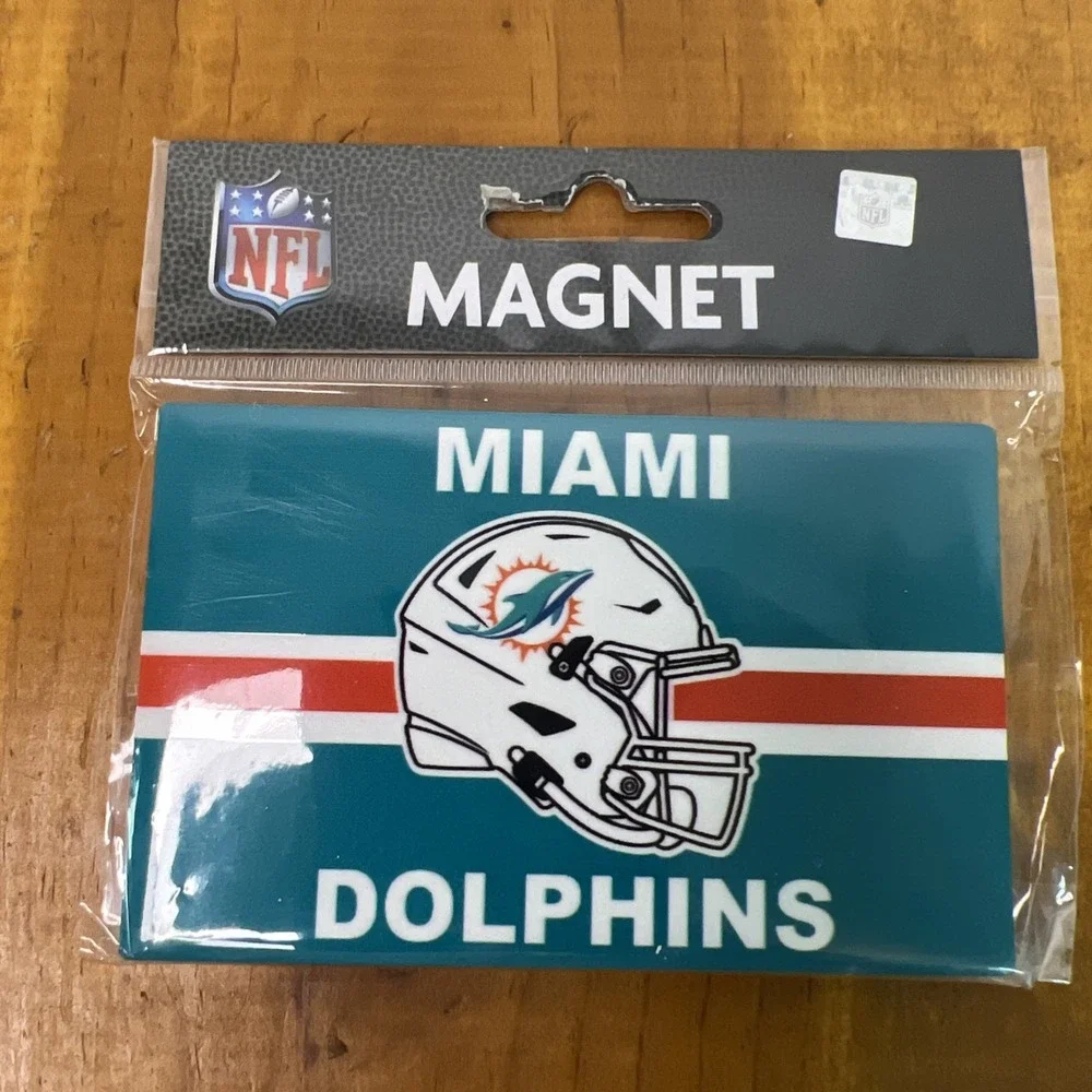 NFL Miami Dolphins Magnet - Rectangle 2.5